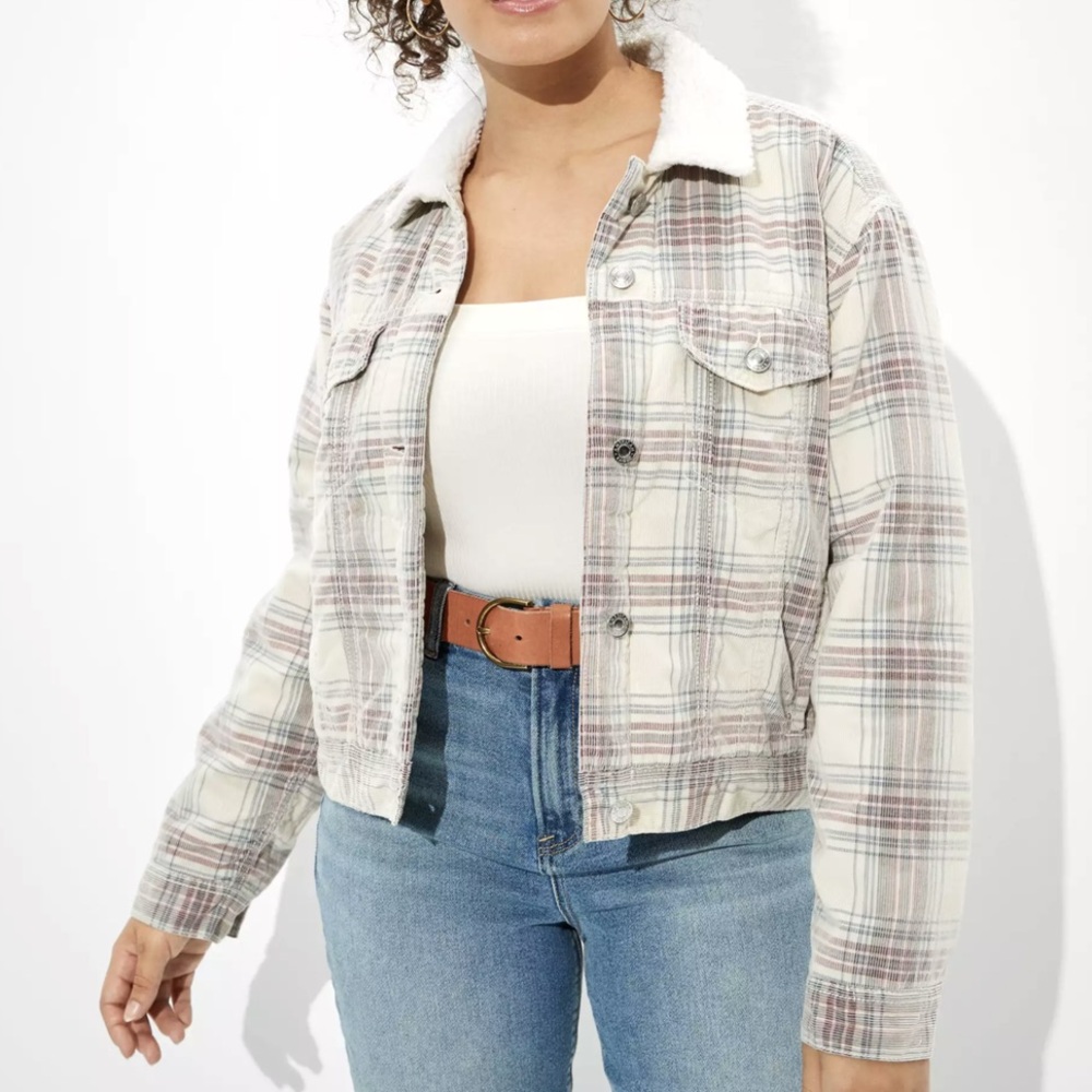 AE Striped Bomber Jacket